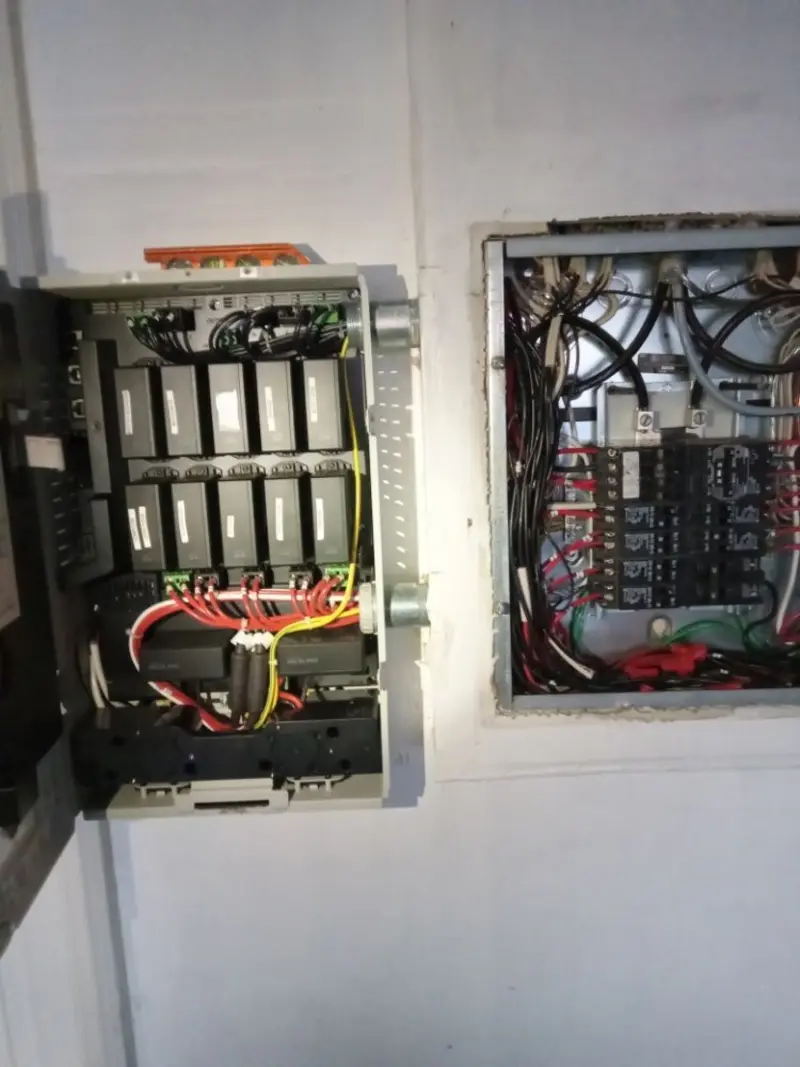 Electrical panel upgrade completed for Commercial Electrician Services in Olga
